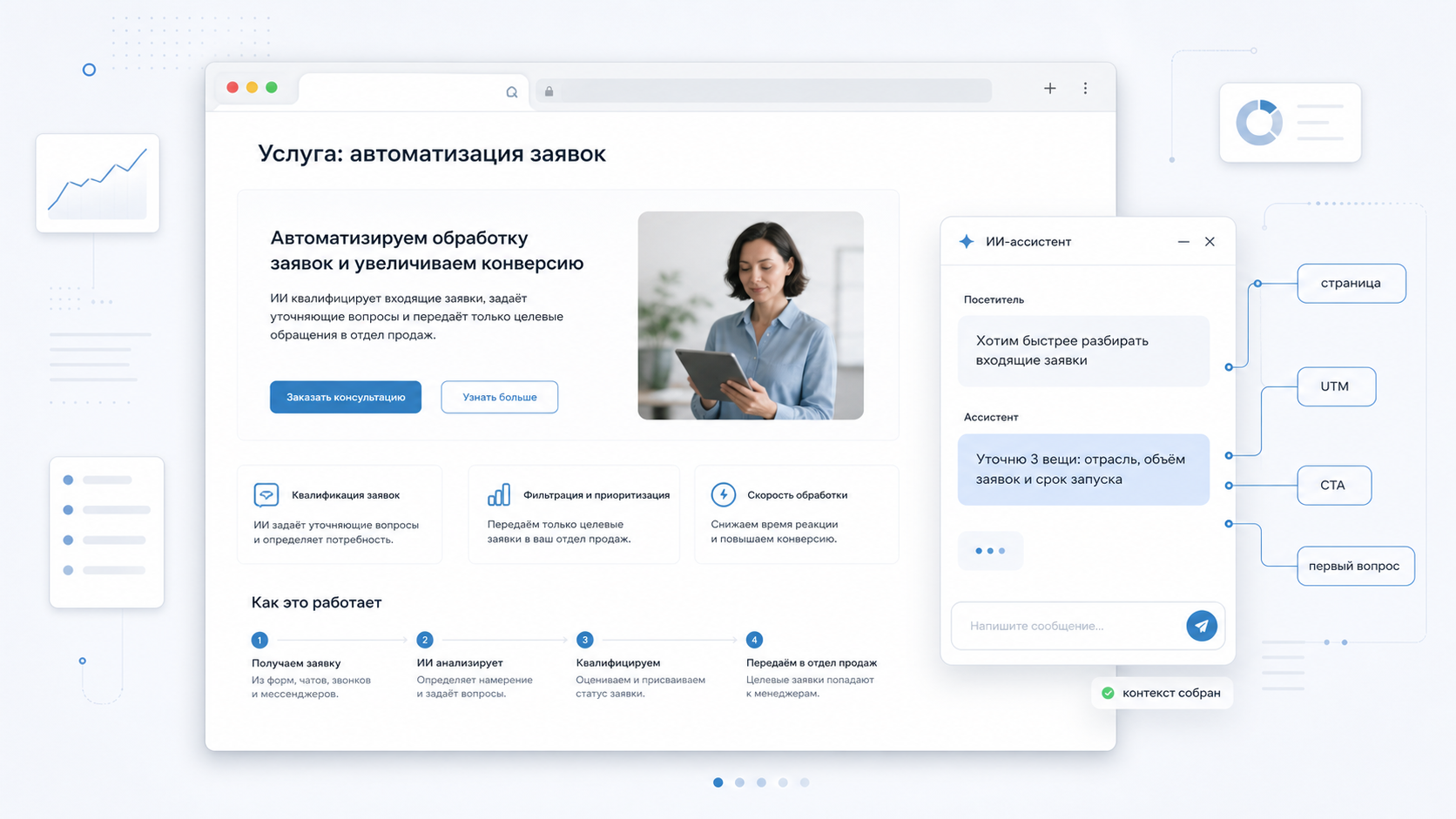AI-бот для заявок, расчёта и CRM